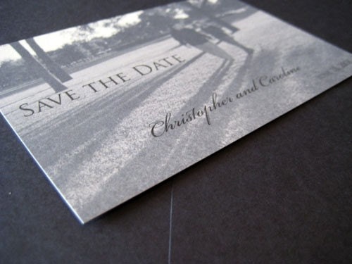 Metallic Save the Date