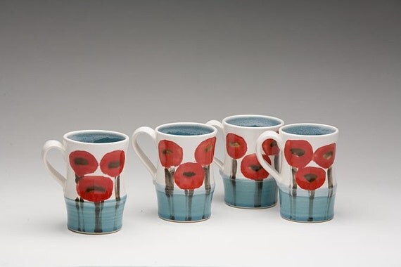 Blue Poppy Mug