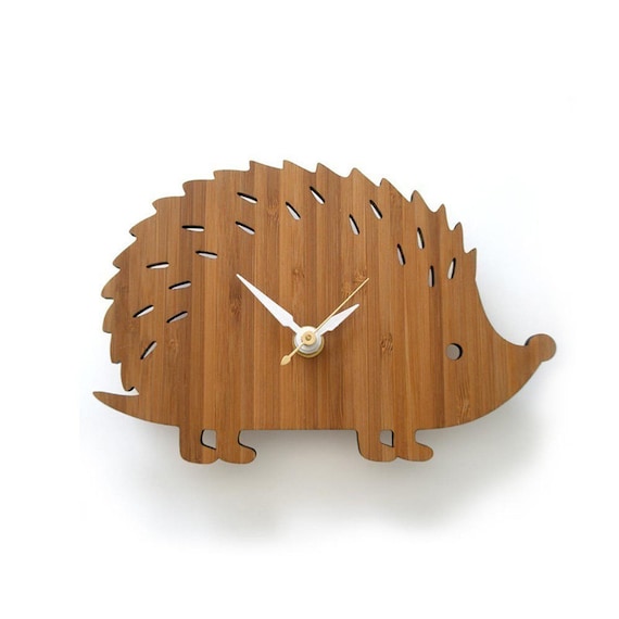 Hedgehog Clock - Modern Baby Wall Clock