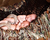 TWINS Baby Blanket Hammock Sling Photo Prop with Long Fringie Tassels (Choose Colors)