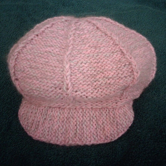 KnuttinButYarn: Crochet Ridged Brim Cap - Newsboy Hat