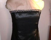 Black Strapless Dress - Ready to Ship - 32-29-36