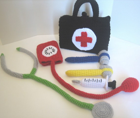 Doctor Kit Crochet Pattern - finished items made from pattern may be sold