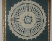 Framed Crochet Motif Doilie,Oracle Inspiration