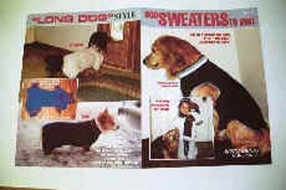 Dog Sweater Patterns - knitted or crocheted - Dog Coats and Jackets