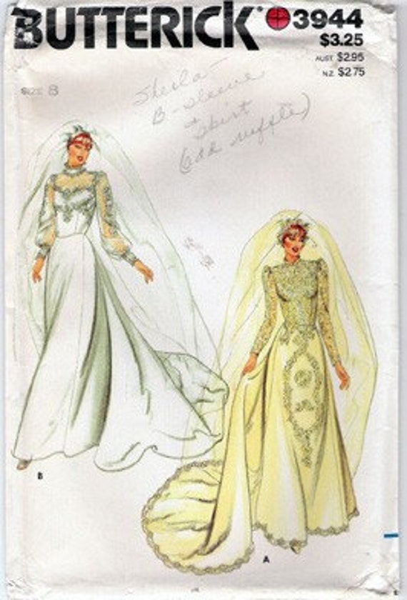 DIY wedding dress in Kate Middleton style from Butterick Patterns