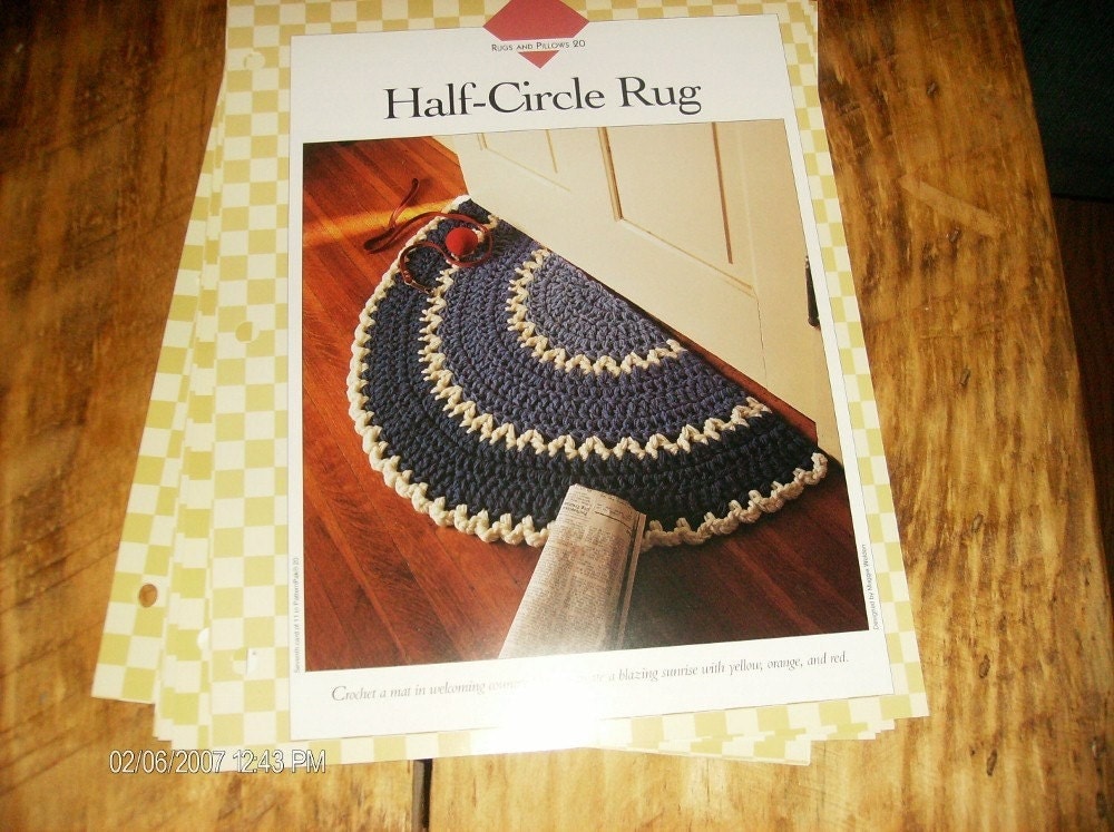 Crocheting Half Circles Pattern Instructions and Photos