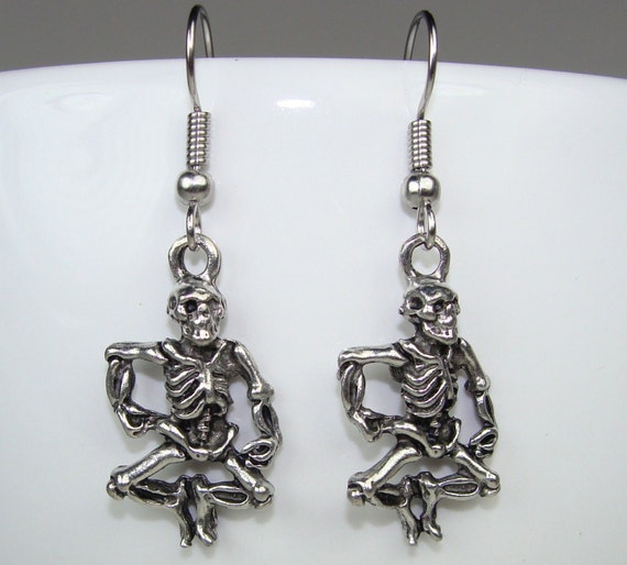 Skeleton Charm Earrings