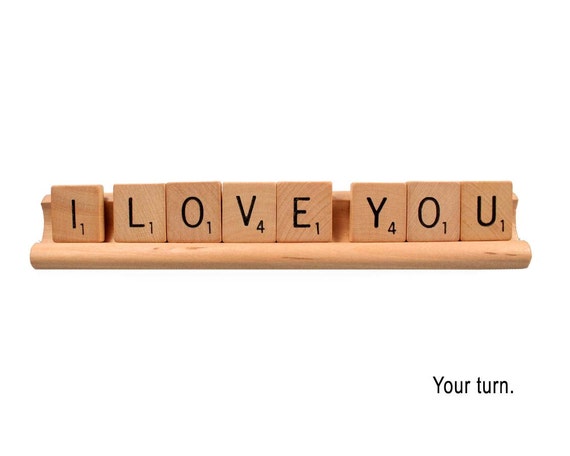 Scrabble Love Card - Your turn