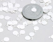 8mm Silver Color Bails - 200 pc set