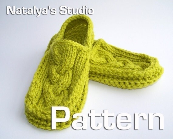Hand Knit Slippers boots - Free Web Generated Knitting Patterns