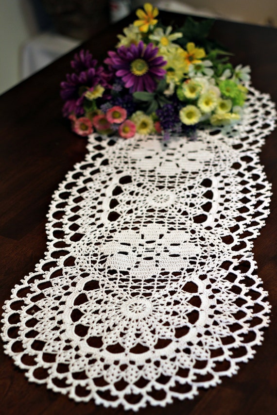 Romantic mix crochet doily by DoilyMania on Etsy
