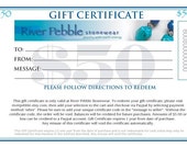 Fifty Dollar JEWELRY Gift Certificate Gift Ideas Graduation Fathers Day Birthdays jewelry men Women