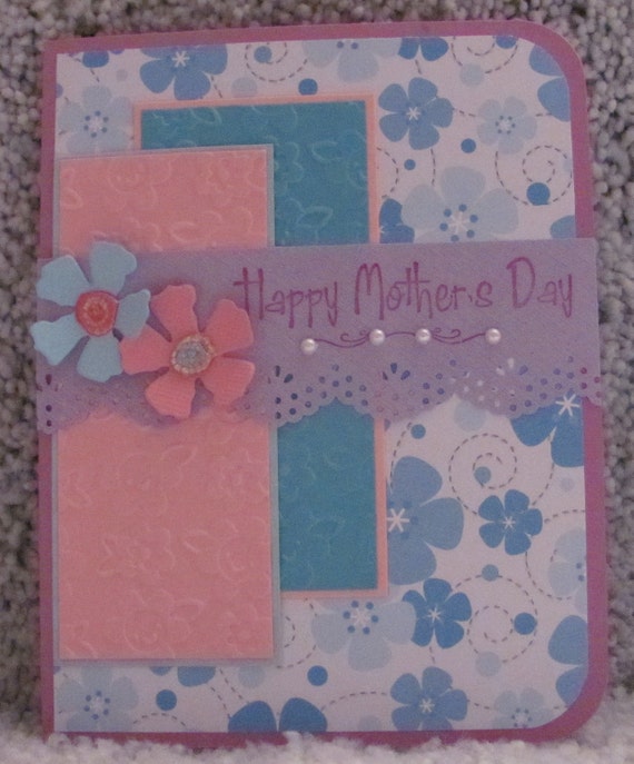 Happy Mother's Day Floral A2 Greeting Card Moms Mothers Mommy