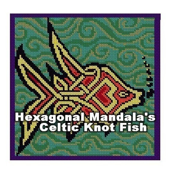 NEW - Charted pattern fonts - Celtic Knot Font - Create custom