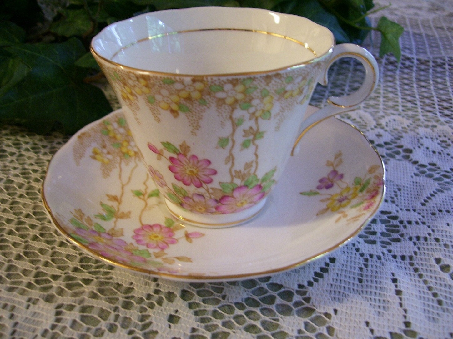 Tatted Cup and Saucer