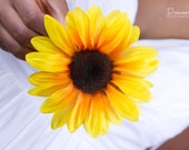Golden Sunflower Hair Clip