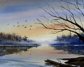 Lake Art Print by Deborah Olliff
