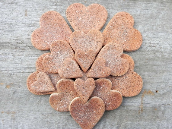 Cinnamon Hearts Group of 18 Mini Cinnamon by cookiedoughcreations
