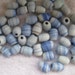 Ceramic Blue & White Beads Set of 50 Blue and White Ceramic Beads