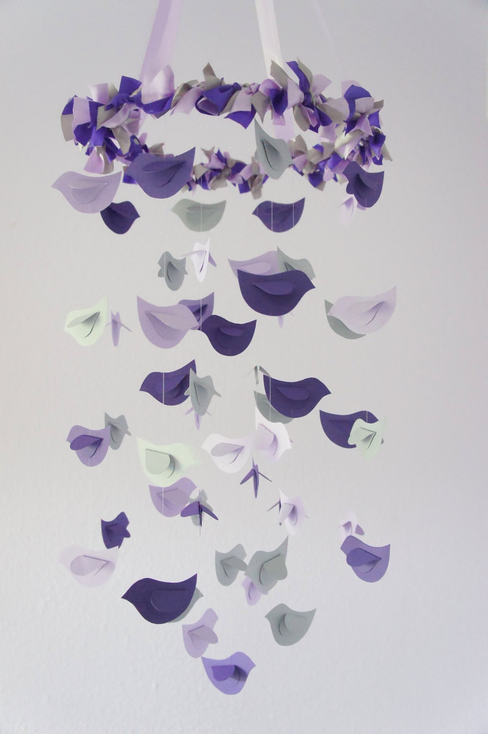 Mobile For The Corner Lavender Baby Showers Baby Shower Purple Modern Nursery Mobile