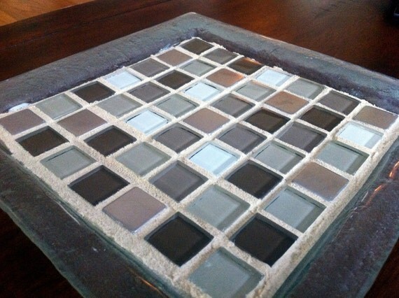 SALE Glass Mosaic Candle Holder by GreenStreetMosaics on Etsy