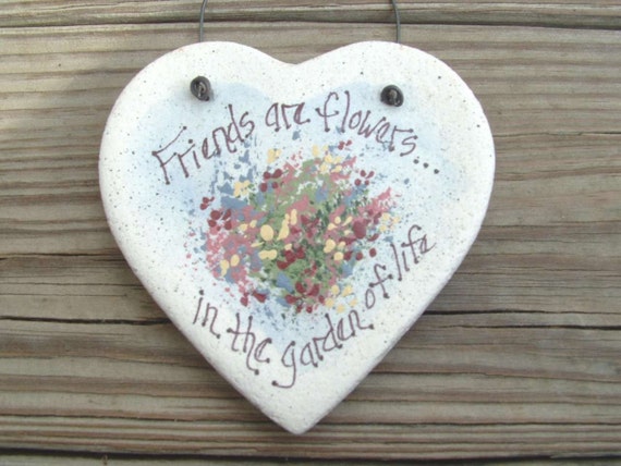 Friends Gift Salt Dough Ornament by cookiedoughcreations on Etsy