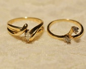 Wedding Ring Marquise Diamond Solitaire 14kt Gold, Wedding Jewelry, Weddings