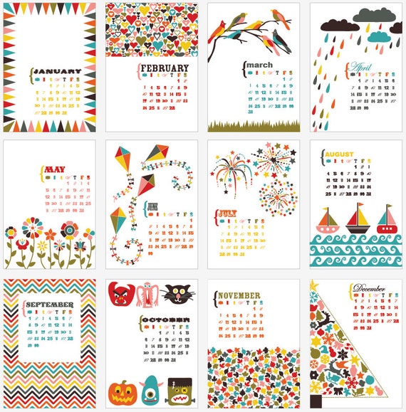 Pretty Calendars for your desk and office space The Flair Exchange®