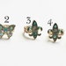 Metal rings, adjustable rings, butterfly rings, Fleur de Lis ring, Silver rings