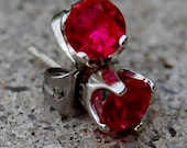 lab grown ruby earrings Lab grown ruby earrings