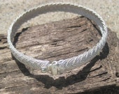 Braided Silver Fulani Style Bracelet