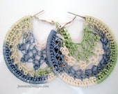 Oasis crochet hoop earrings 2 inch small