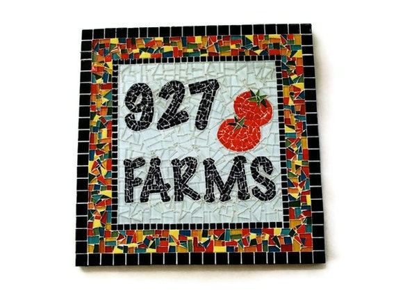 Custom Garden Mosaic by GreenStreetMosaics on Etsy