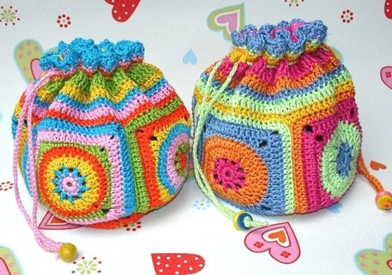 ebook/crochet pattern - crocheted pouch BAGGY