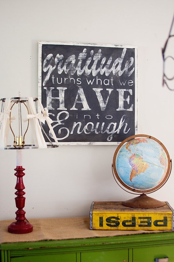 Grateful - Hand Painted Sign