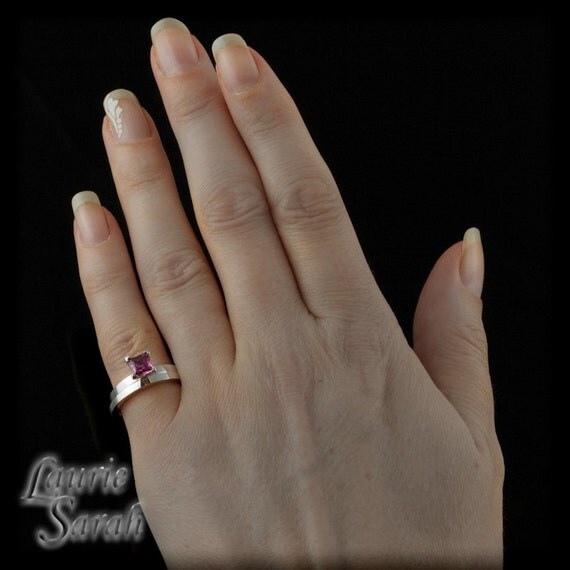 Pink Solitaire Sapphire