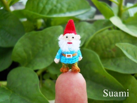 Micro Gnome Doll - Tiny Miniature Crocheted Gnomes - Made To Order