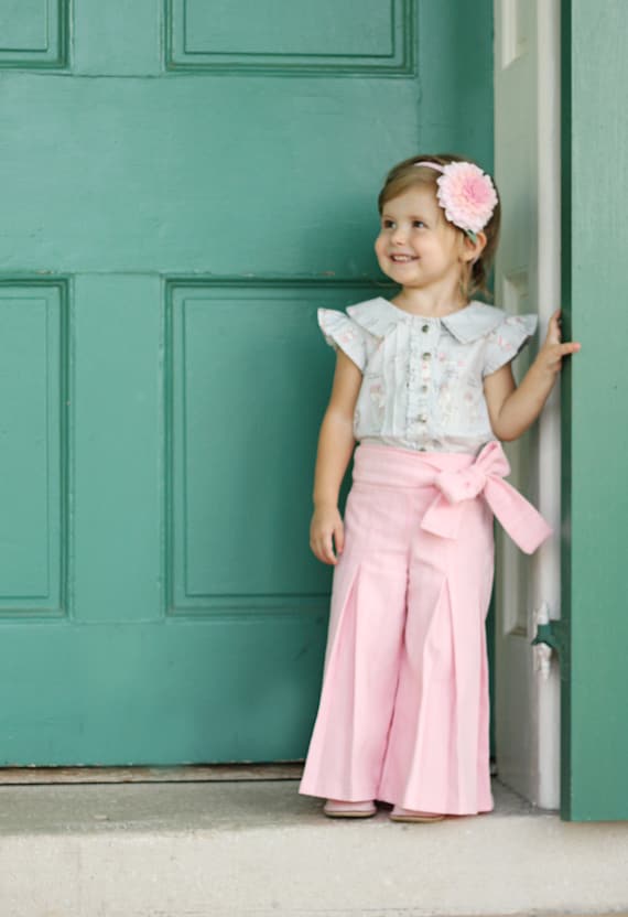 Whitney Trousers & Skirt PDF Pattern and Tutorial, All sizes 2- 10 years included
