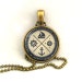 10% SALE Necklace Anchor Sailboat Rudder Compass Vintage Art Pendant Necklaces Gift