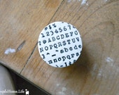 Numbers, Letters & Symbols Oh My - Clay Knobs