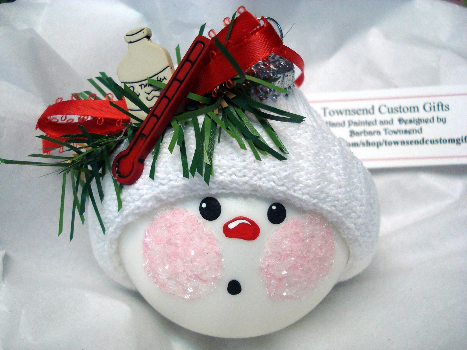 Nurse Ornament Christmas Handmade Hand by TownsendCustomGifts