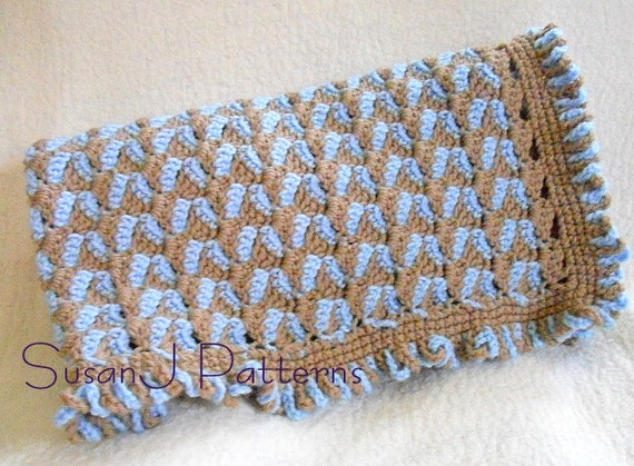 Ric Rac Baby Afghan - Crochet Pattern - PDF