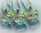 5 Piece Blue Hello Kitty Kimono Necklace Set - Birthday and Party Favor Gifts