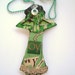 The Green Kook Oy Vey Kitschy decoupage paper pendant necklace