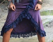 BurLesque Long Skirt Tie dye Unique Gipsy
