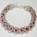 Red Riding Bracelet Beaded Chainmaille