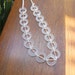 Mini jelly donuts resin beads Clear White 1 x strand 17 per strand all one size
