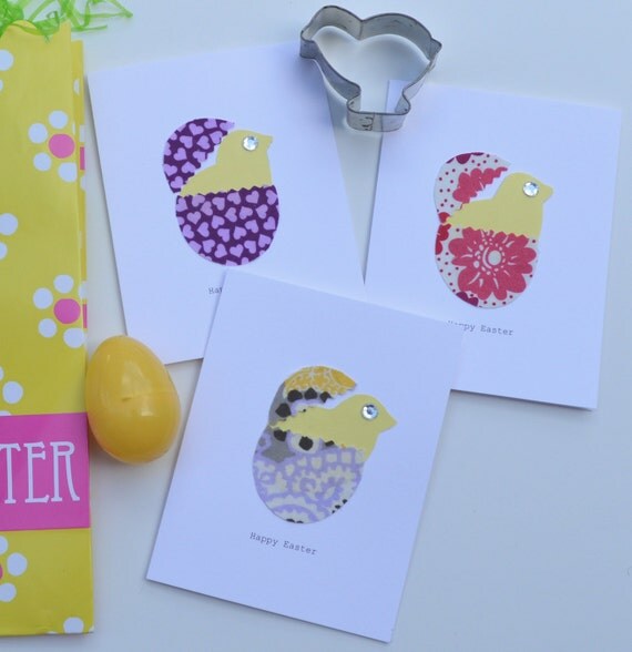 Easter Card - set of 3 / Happy Easter Cards
