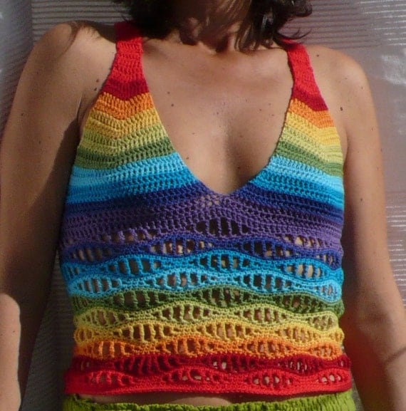 Rainbow Wave Top